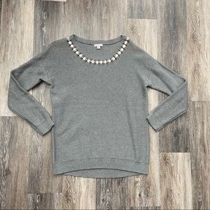 GAP Embellished Rhinestone crewneck Sweater